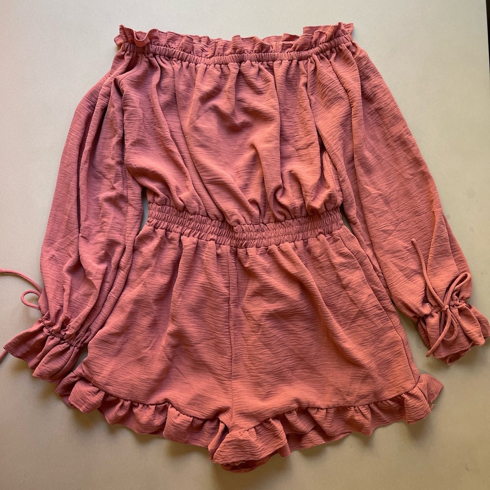 Endless Rose Off the Shoulder Romper